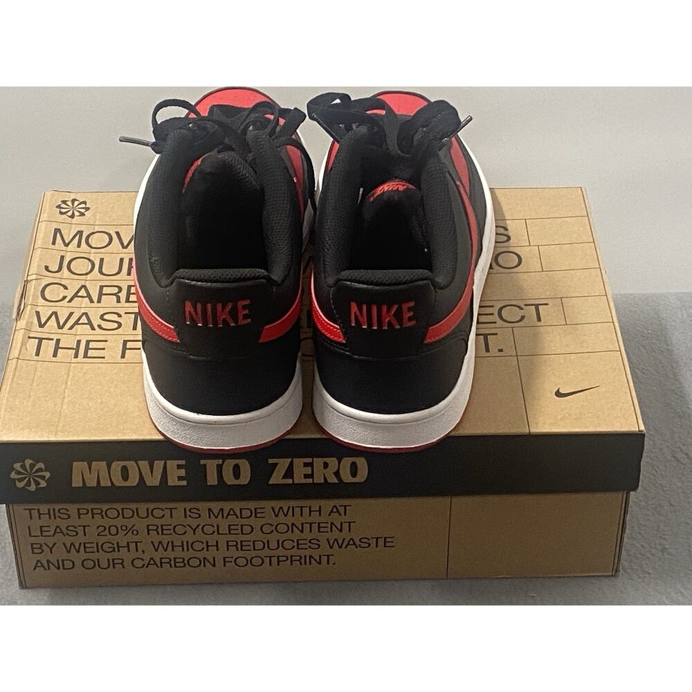 Nike Men’s Court Vision Lo Next Nature Athletic Shoes Sz 9 Black University Red - Picture 5 of 6